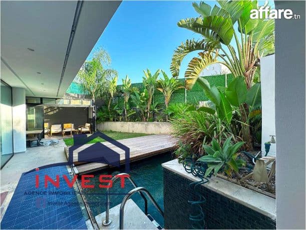 Villa meublé avec piscine et jardin au Golden Tulip 