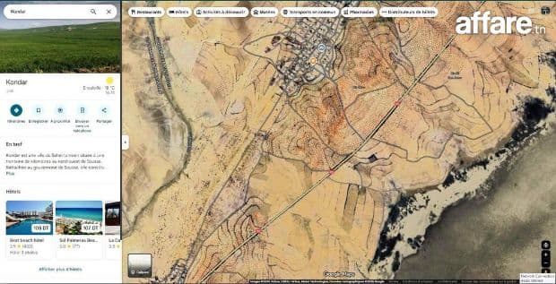 Terrain [#7 Hectares Et 8000m²] #Kondar Vers #Kairouan