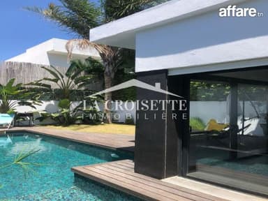 Villa s4 meublée avec piscine à La Soukra ZVL0036