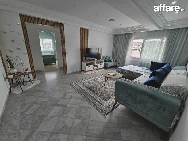 RIADH AL ANDALOUSE : APPARTEMENT S+1 RICHEMENT MEUBLÉ À LOUE