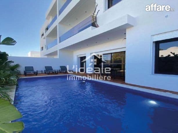 A vendre Appartement RDC avec piscine à Hammamet