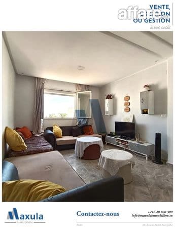 À VENDRE APPARTEMENT S+2 RÉNOVÉ À RADES SNIT (CHEMINOT)