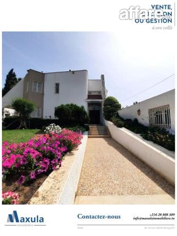 À VENDRE EXCEPTIONNELLE VILLA À RADES MONGIL