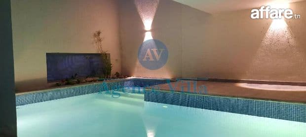 un appartement s3 avec piscine à gammarth 