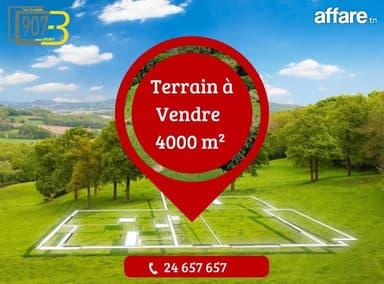 À Vendre – Terrain stratégique de 4 000 m² | Zone d’avenir