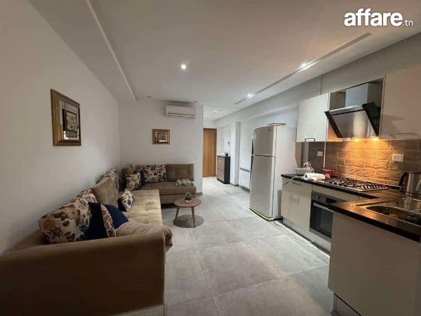 ENNASR 2 : APPARTEMENT S+1 RICHEMENT MEUBLÉ A LOUER 