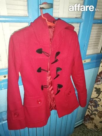 Manteau rouge cachemire italien
