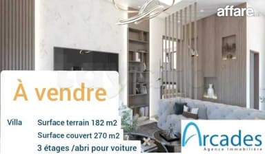 Coquette villa inachevée à vendre à Sahline-Monastir🔥🔝 