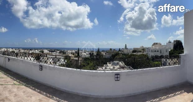Duplex meublé avec vue de mer à Hammamet Nord à vendre