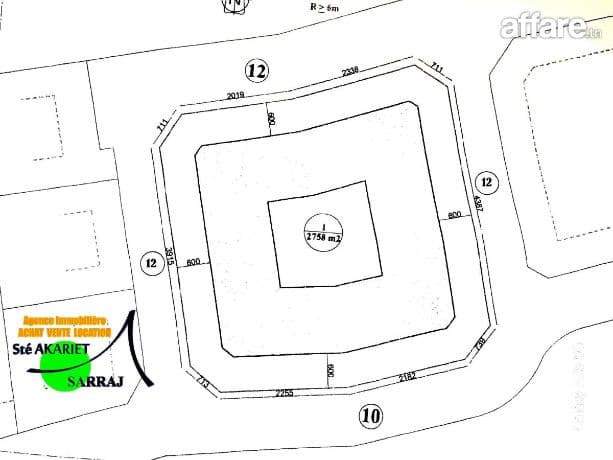 #Terrain Approuvé [#3758m²] #Hammem Sousse Vers #Kantaoui