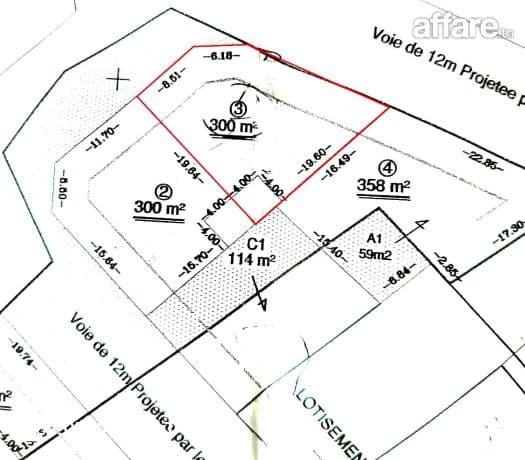 Lot Approuvé [#303m²] +#Permis de Bâtir (R+2)#Ksibet Sousse