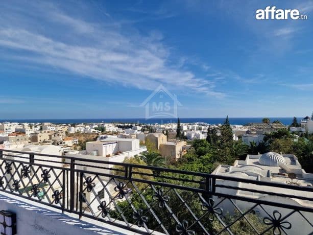 Duplex meublé avec vue de mer à Hammamet Nord à vendre