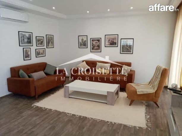 Rez-de-chaussée s2 meublé avec jardin à La Marsa MAL2961