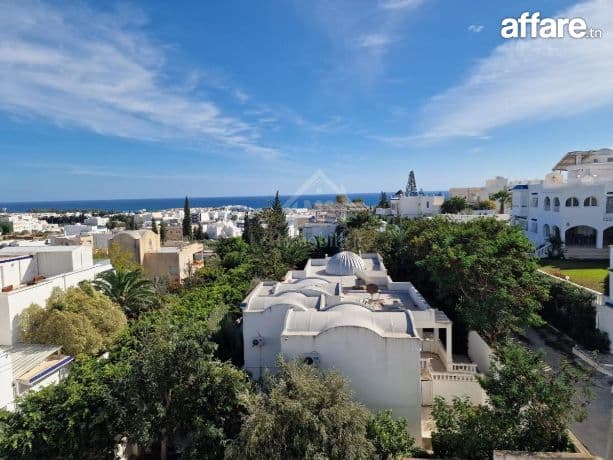 Duplex meublé avec vue de mer à Hammamet Nord à vendre