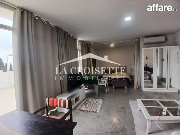 Appartement meublé s0 avec terrasse à La Marsa MAL2134