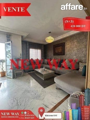 (S+3) à Khezema EST avec Place de Parking