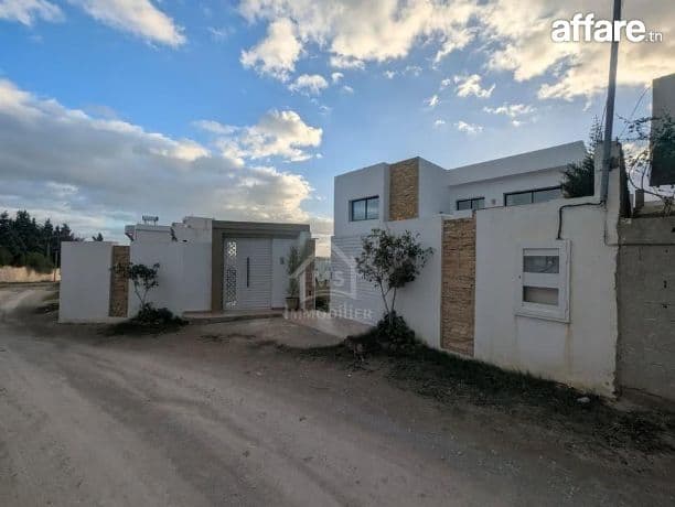 Villa S+4 toute neuve avec grand jardin à vendre à Hammamet
