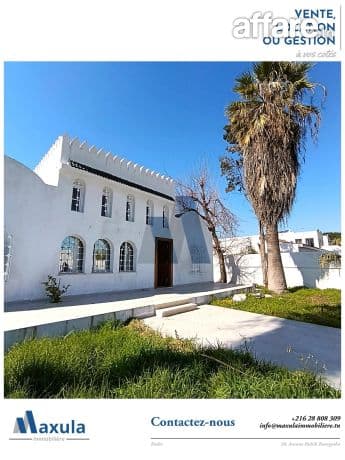 À LOUER VILLA S+4 À USAGE BUREAUTIQUE FACE À LA MER DE RADES