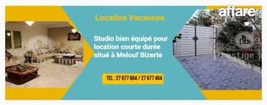 Studio bien équipé