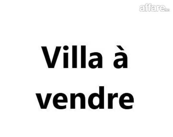 A vendre villa sur deux niveaux à khaznadar