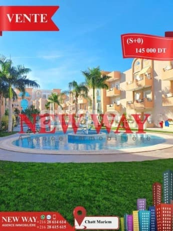 (S +0) avec meubles à Chatt Mariem, Prés de la mer