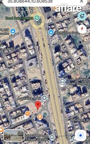 À vendre un terrain (R+4 ) à Sousse Emplacement stratégique