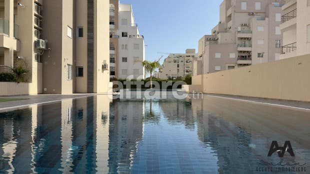 S+2 meublé à AFH² Mrezga dans une résidence avec piscine