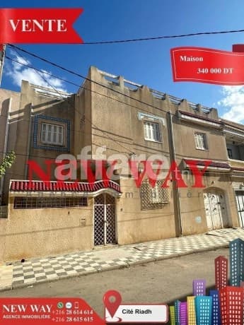 Maison indépendante (S+4) à Cité Riadh