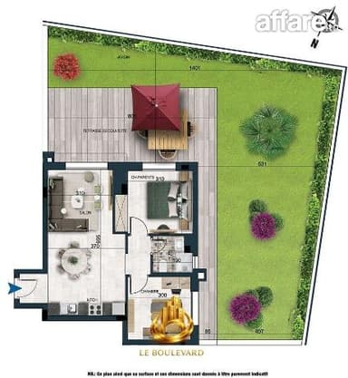 A Vendre Appartement S+2 Haut Standing à Nouvelle Soukra