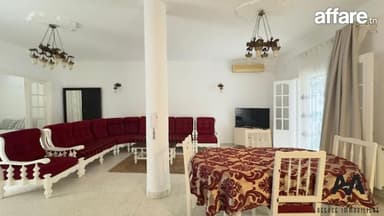 Rez-de-chaussée de villa S+2 meublé à Lido, Nabeul