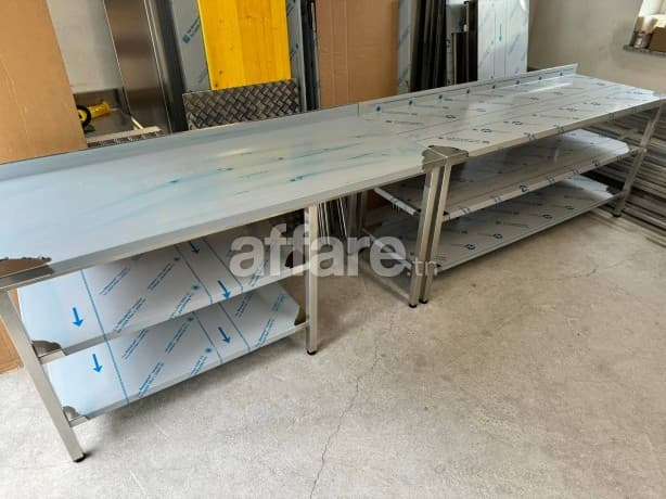 Table de travail inox 