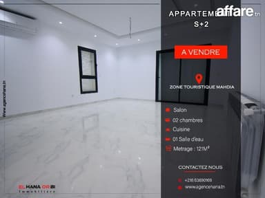 Vendre S+2 haut standing et directement promoteur à mahdia