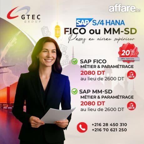 Formez-vous sur SAP S/4HANA - Fico ou MM/SD !