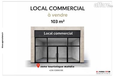 A vendre Local Commercial En Plein Zone Touristique Mahdia
