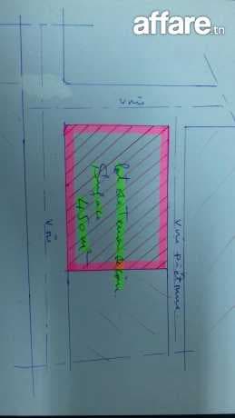 A vendre un lot de terrain au lotissement les Jardins de Tun