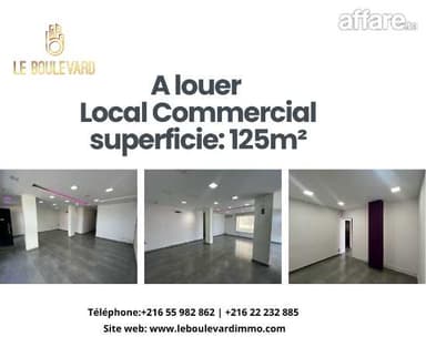 A Louer Local Commercial Sur Une Route Principale à Mrezge