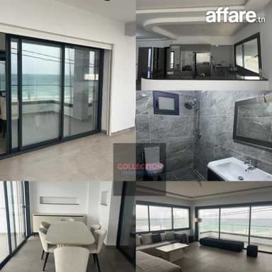 A Louer un Appartemnt S2 Front Mer à Corniche Bizerte