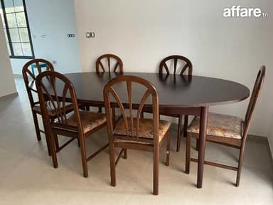 salle à manger kemla (buffet Miroir table et 6 chaises)