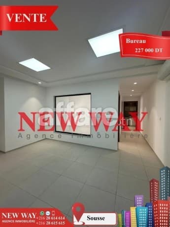 Bureau (A+2) à Sousse avec Place de Parking
