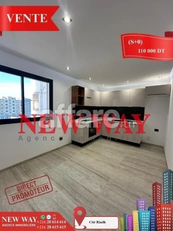 (S+0) Directe Promoteur à Cité Riadh