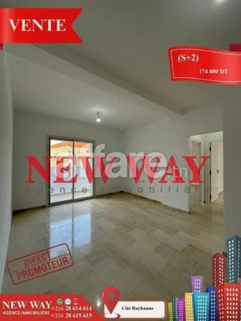 S+2 Directe Promoteur à Cité Rayhanne