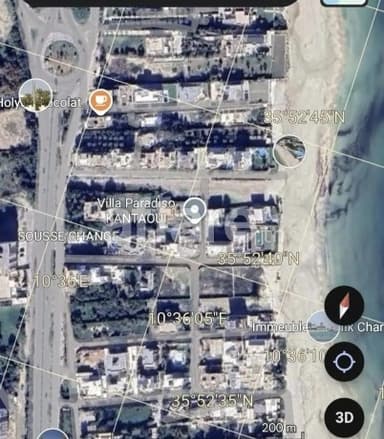 Terrain d'une superficie 245 m², situé à Kantaoui