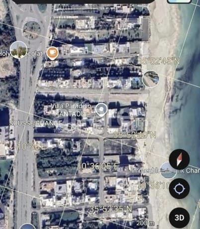 Terrain d'une superficie 245 m², situé à Kantaoui