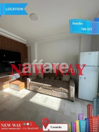 Studio meublé à Corniche prés de la mer