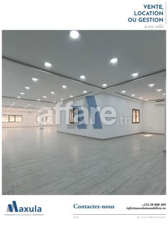 À LOUER OPEN SPACES DE DIFFÉRENTES SURFACES À SIDI REZIG