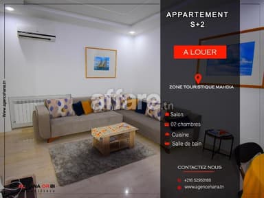 Pour toute l’année app s+2 au rdc en plein zone Touristique 