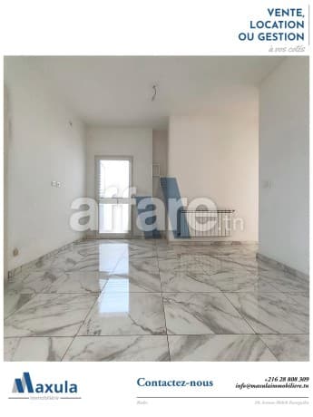 À LOUER APPARTEMENT S+1 À RADES MELIANE 1