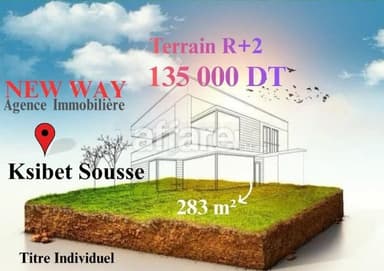 Terrain à Ksibet Sousse dans quartier Calme