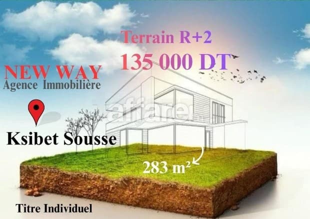 Terrain à Ksibet Sousse dans quartier Calme