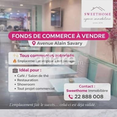 Fonds de commerce à vendre à Alain Savary 